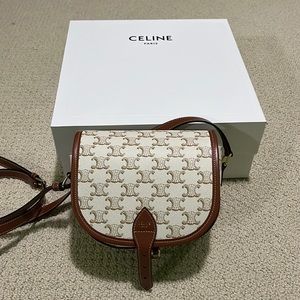 Celine Medium Folco Triomphe Crossbody Bag